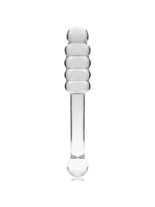 NEBULA SERIES BY IBIZA - MODÈLE 20 GODE EN VERRE BOROSILICATE CLAIR 20.5 CM -O- 3 CM