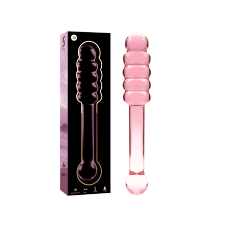 NEBULA SERIES BY IBIZA - MODÈLE 20 GODE EN VERRE BOROSILICATE ROSE 20.5 CM -O- 3 CM