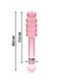 NEBULA SERIES BY IBIZA - MODÈLE 20 GODE EN VERRE BOROSILICATE ROSE 20.5 CM -O- 3 CM