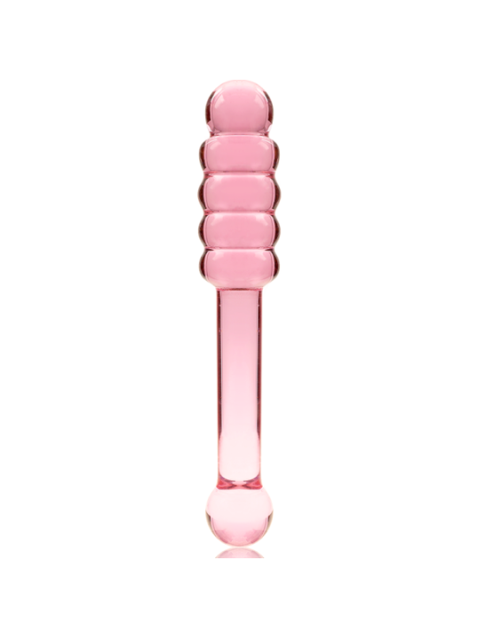NEBULA SERIES BY IBIZA - MODÈLE 20 GODE EN VERRE BOROSILICATE ROSE 20.5 CM -O- 3 CM