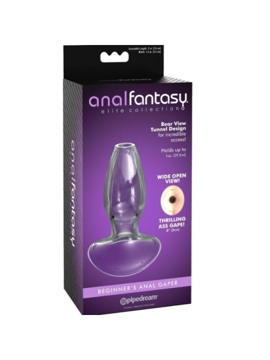 ANAL FANTASY ELITE COLLECTION - DILATATEUR ANAL GAPER POUR DÉBUTANTS CRISTAL TAILLE S
