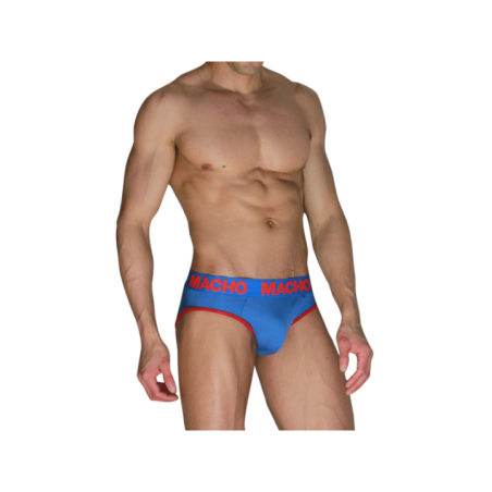 MACHO - MCH005 CLASSIC SLIP BLEU + ROUGE XL