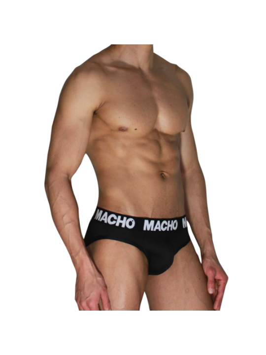 MACHO - MCH007 CLASSIQUE SLIP NOIR + NOIR XL