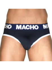 MACHO - MCH008 Slip classique bleu marine S
