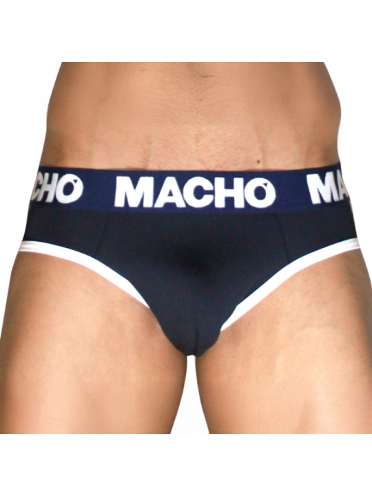 MACHO - MCH008 Slip classique bleu marine S