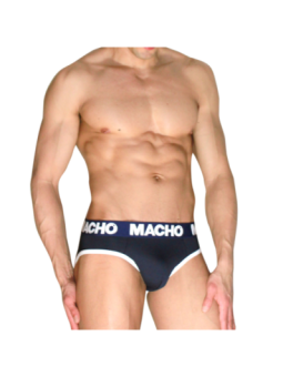 MACHO - MCH008 Slip classique bleu marine L