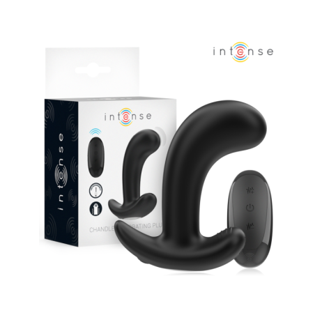 INTENSE - CHANDLER ANAL PLUG 10 VIBRATIONS NOIR TÉLÉCOMMANDE