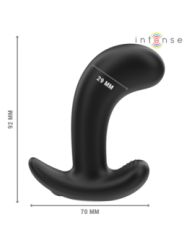 INTENSE - CHANDLER ANAL PLUG 10 VIBRATIONS NOIR TÉLÉCOMMANDE