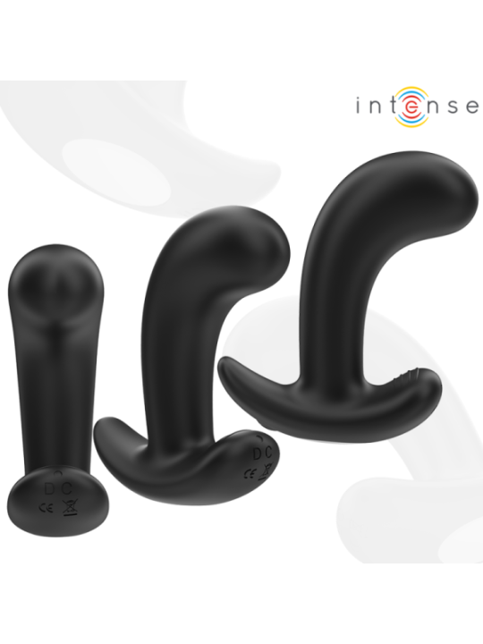 INTENSE - CHANDLER ANAL PLUG 10 VIBRATIONS NOIR TÉLÉCOMMANDE