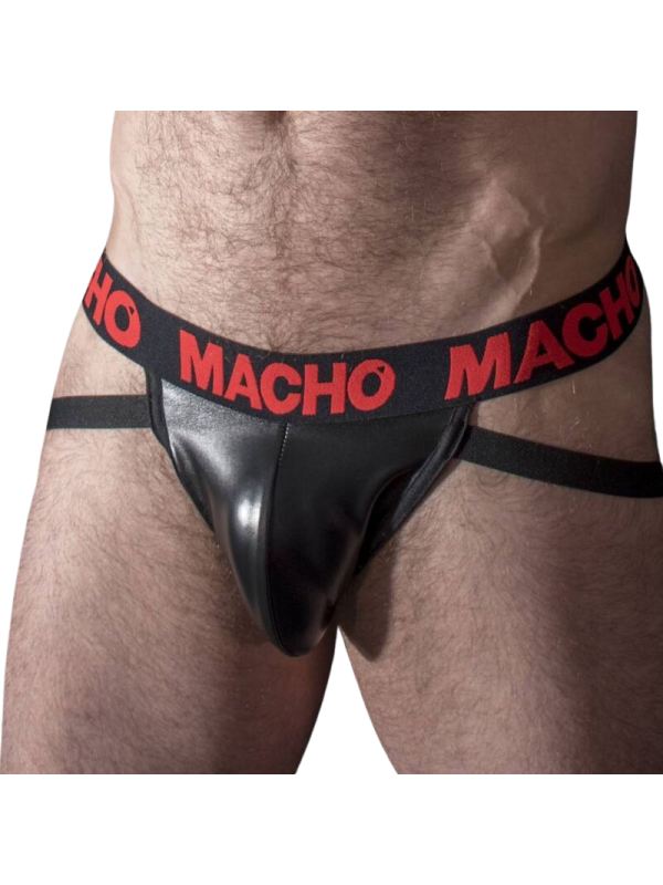 MACHO - MX25RC JOCK CUIR ROUGE XL