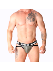 MACHO - MX27GR JOCK CUIR GRIS BEIGE S