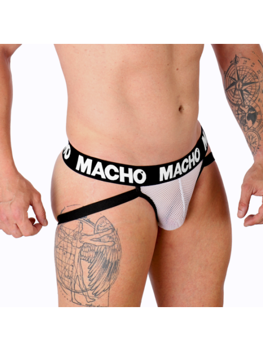 MACHO - MX26X1 JOCK GRID BLANC S