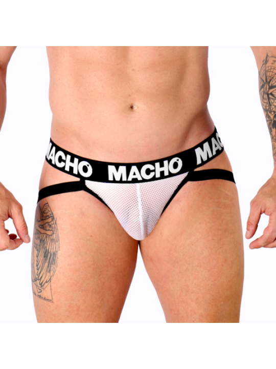 MACHO - MX26X1 JOCK GRID BLANC XL