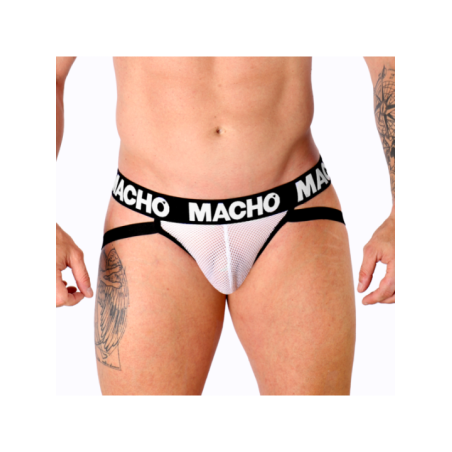 MACHO - MX26X1 JOCK GRID BLANC XL