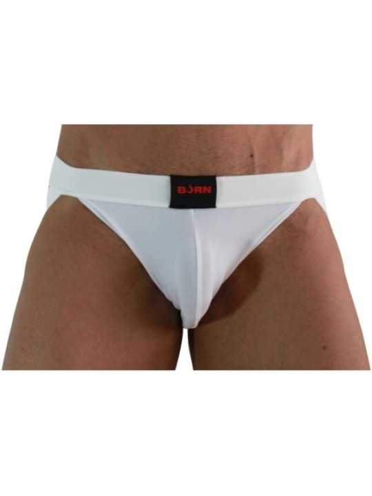 BURN - 007 JOCK LYCRA BLANC S