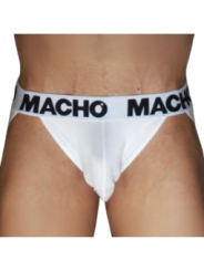 MACHO - MX29BL JOCK BLANC + BLANC L