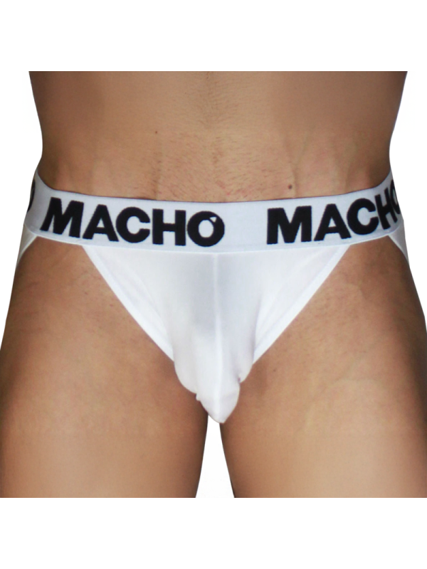 MACHO - MX29BL JOCK BLANC + BLANC L