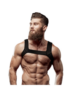 FETISH SUBMISSIVE ATTITUDE - HARNAIS DE POITRINE EN NÉOPRÈNE POUR HOMMES TAILLE L