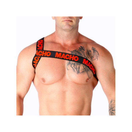 MACHO - HARNAIS ROMAIN ROUGE S/M