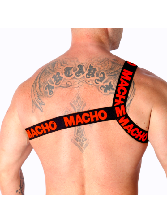 MACHO - HARNAIS ROMAIN ROUGE S/M
