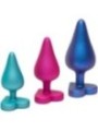 ROMP - KIT D'ENTRAÎNEMENT ANAL LUSTER TAILLES S/M/L AVEC BASE EN FORME DE CŒUR