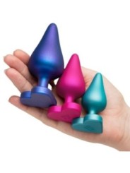 ROMP - KIT D'ENTRAÎNEMENT ANAL LUSTER TAILLES S/M/L AVEC BASE EN FORME DE CŒUR