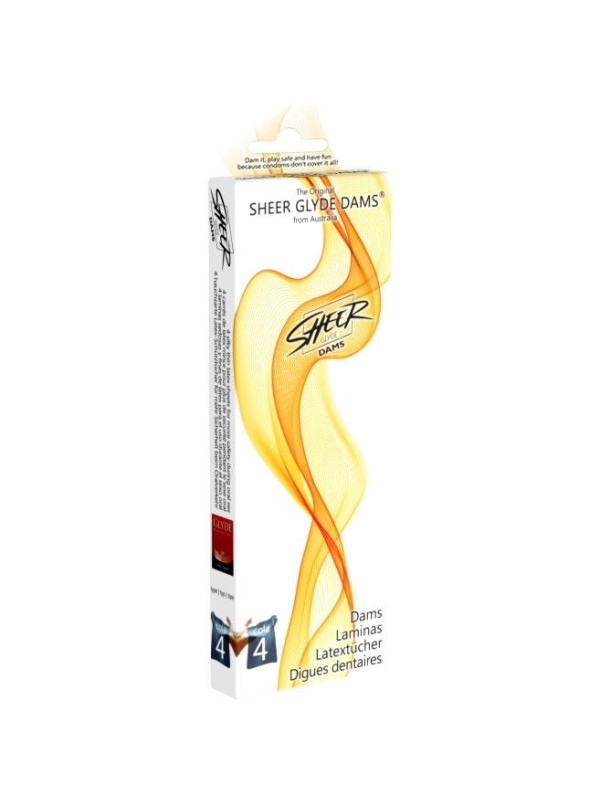 SHEER GLYDE - BARRAGES LAMINAS LATEX QUEUE DE SEXE ORAL