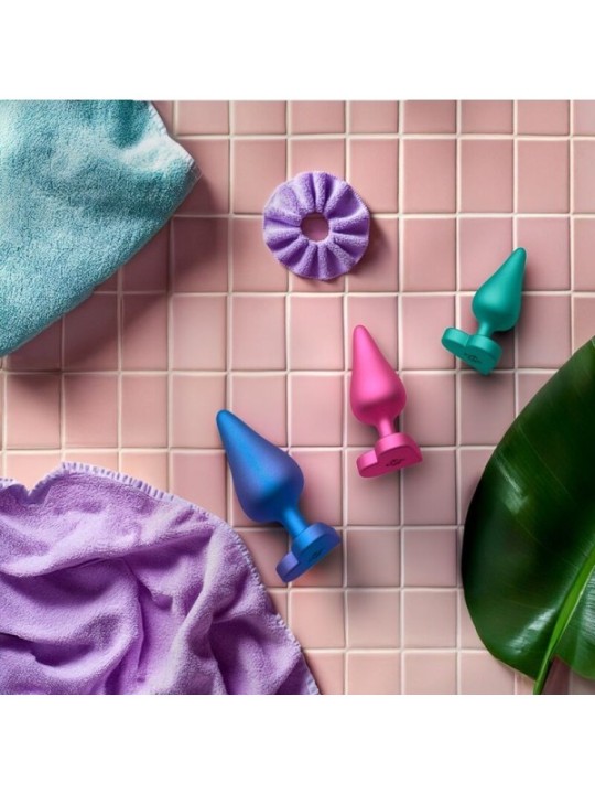 ROMP - KIT D'ENTRAÎNEMENT ANAL LUSTER TAILLES S/M/L AVEC BASE EN FORME DE CŒUR