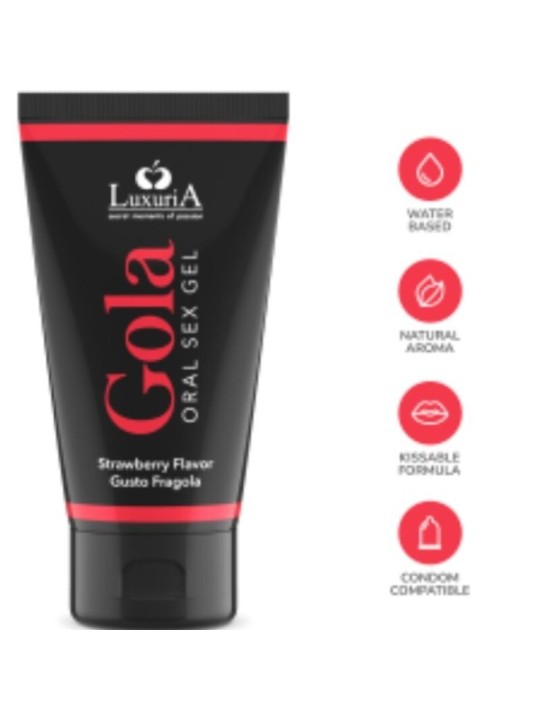 INTIMATELINE LUXURIA - GEL SEXUEL ORAL SAVEUR FRAISE 50 ML