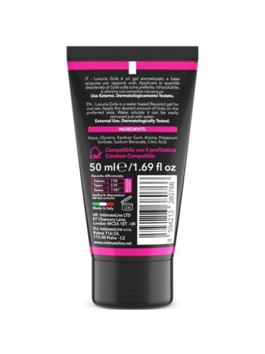 INTIMATELINE LUXURIA - GEL SEXUEL ORAL SAVEUR CERISE 50 ML