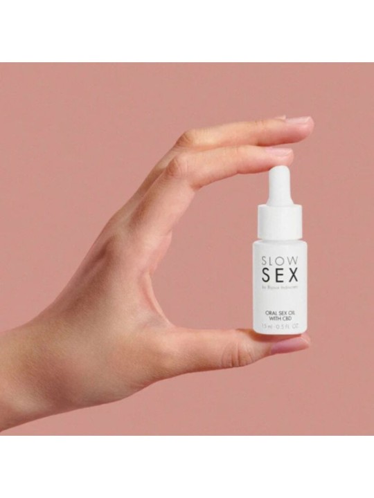 BIJOUX - SLOW SEX HUILE DE SEXE ORAL AU CBD 15 ML