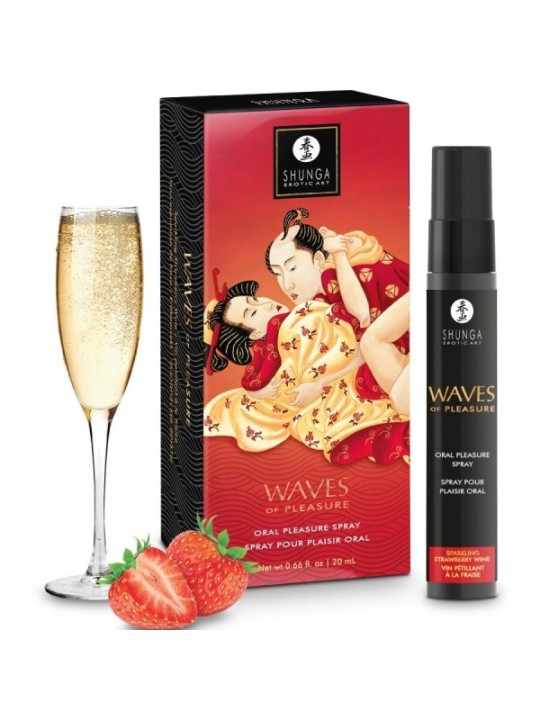 SHUNGA - WAVES PLEASURE SPRAY ORAL SEDUCTIVE FRAISE 20 ML