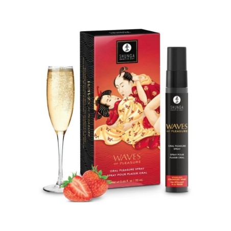 SHUNGA - WAVES PLEASURE SPRAY ORAL SEDUCTIVE FRAISE 20 ML