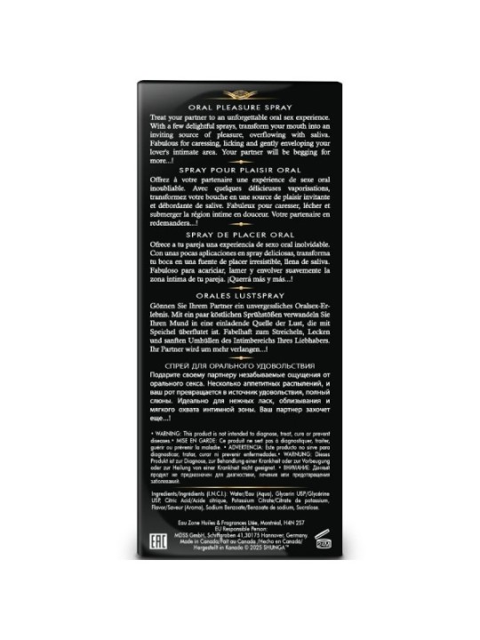 SHUNGA - WAVES PLEASURE SPRAY ORAL SEDUCTIVE FRAISE 20 ML