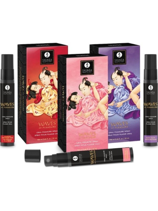 SHUNGA - WAVES PLEASURE SPRAY ORAL SEDUCTIVE FRAISE 20 ML