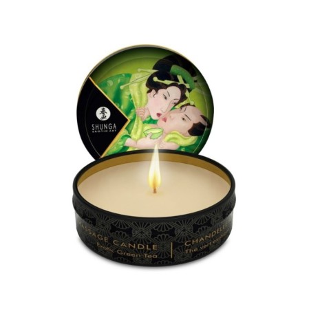 SHUNGA - MINI CARESSE À LA BOUGIE DE MASSAGE T VERT 30 ML