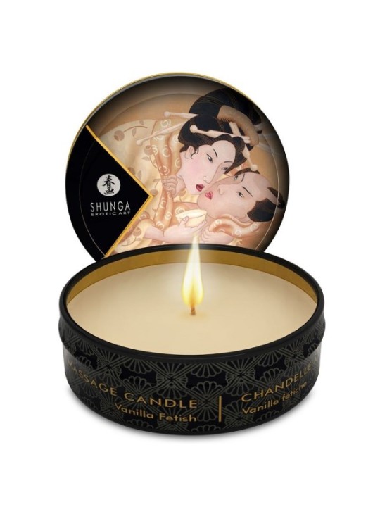SHUNGA - BOUGIE DE MASSAGE MINI CARESS BY CANDELIGHT VANILLE 30 ML