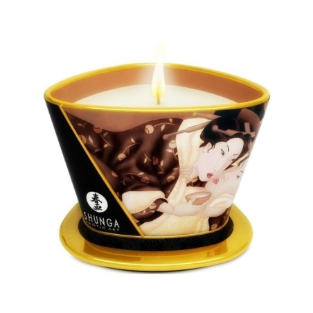 SHUNGA - BOUGIE DE MASSAGE AU CHOCOLAT MINI CARESS BY CANDELIGHT 170 ML