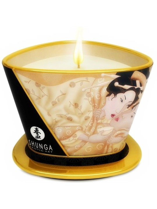 SHUNGA - BOUGIE DE MASSAGE MINI CARESS BY CANDELIGHT VANILLE 170 ML