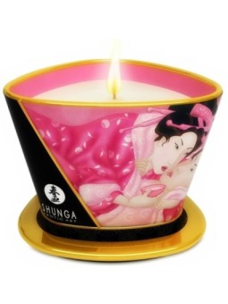 SHUNGA - MINI CARESSE À LA CHANDELLE BOUGIE DE MASSAGE ROSES APHRODISIAQUES 170 ML
