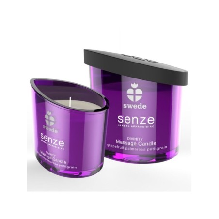 SWEDE - BOUGIE DE MASSAGE SENZE DIVINITY - PAMPLEMOUSSE, PALMAROSA, PETITGRAIN