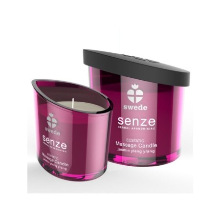 SWEDE - BOUGIE DE MASSAGE EXSTATIQUE SENZE - JASMIN, YLANG YLANG