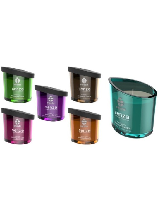 SWEDE - BOUGIE DE MASSAGE EXSTATIQUE SENZE - JASMIN, YLANG YLANG