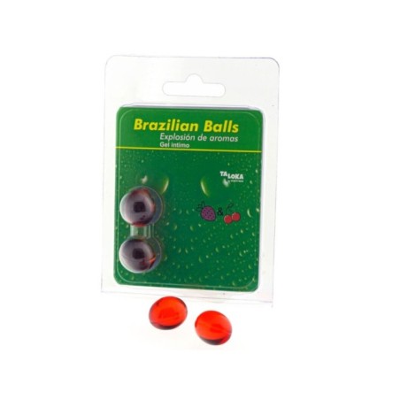 TALOKA - 2 BOULES BRÉSILIENNES GEL INTIME FRAISE & CERISE
