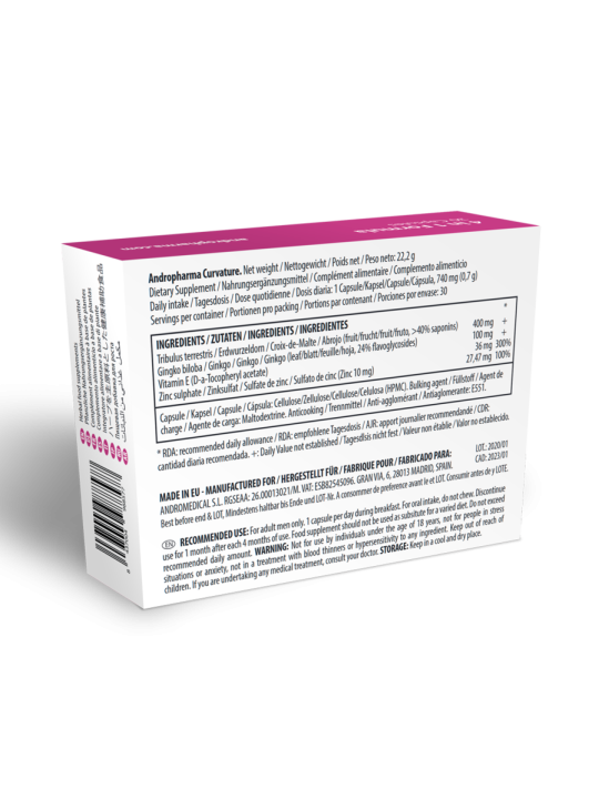 ANDROPHARMA - TRAITEMENT  COURBURE PEYRONIE