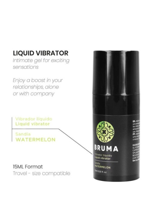 BRUMA - VIBRATEUR LIQUIDE ULTRA GLISSANT Pastèque 15 ML