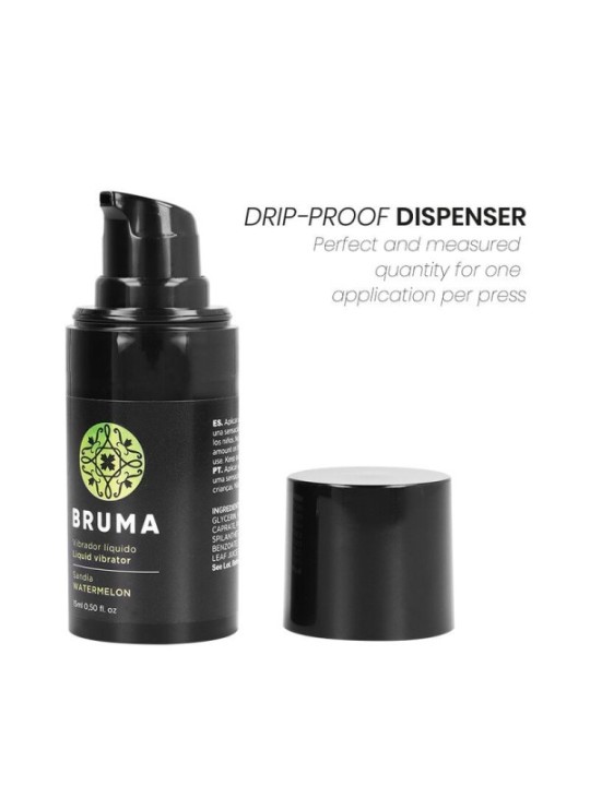 BRUMA - VIBRATEUR LIQUIDE ULTRA GLISSANT Pastèque 15 ML