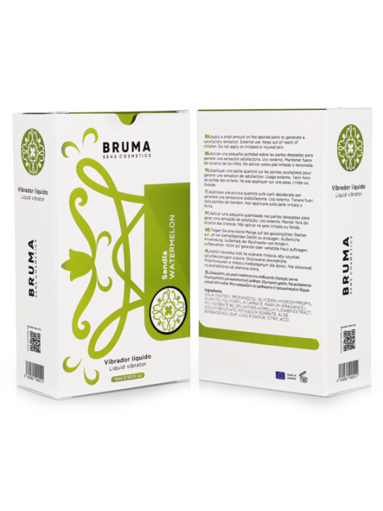 BRUMA - VIBRATEUR LIQUIDE ULTRA GLISSANT Pastèque 15 ML
