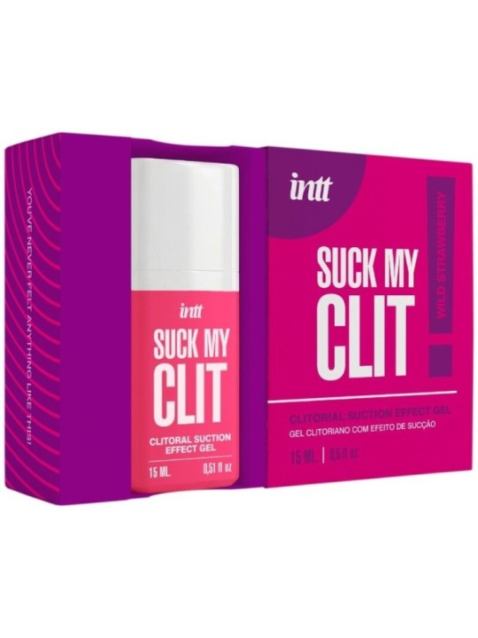 INTT -  SUCK MY CLIT GEL EFFET SUCCION FRAISE SAUVAGE 15 ML