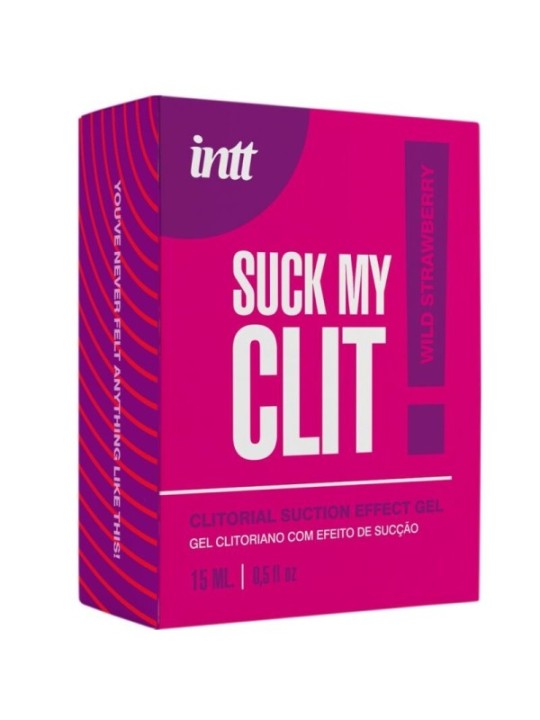 INTT -  SUCK MY CLIT GEL EFFET SUCCION FRAISE SAUVAGE 15 ML
